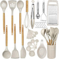 Kitchen Cooking Utensils Set,29 Pcs Non-Stick Silicone Cooking Kitchen Utensils